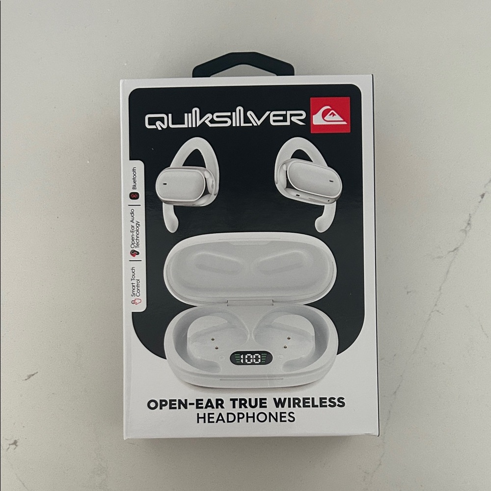 Quiksilver Silver Open-Ear Wireless Headphones